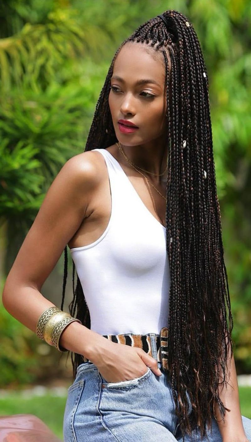 Knotless Waist-Length Box Braids