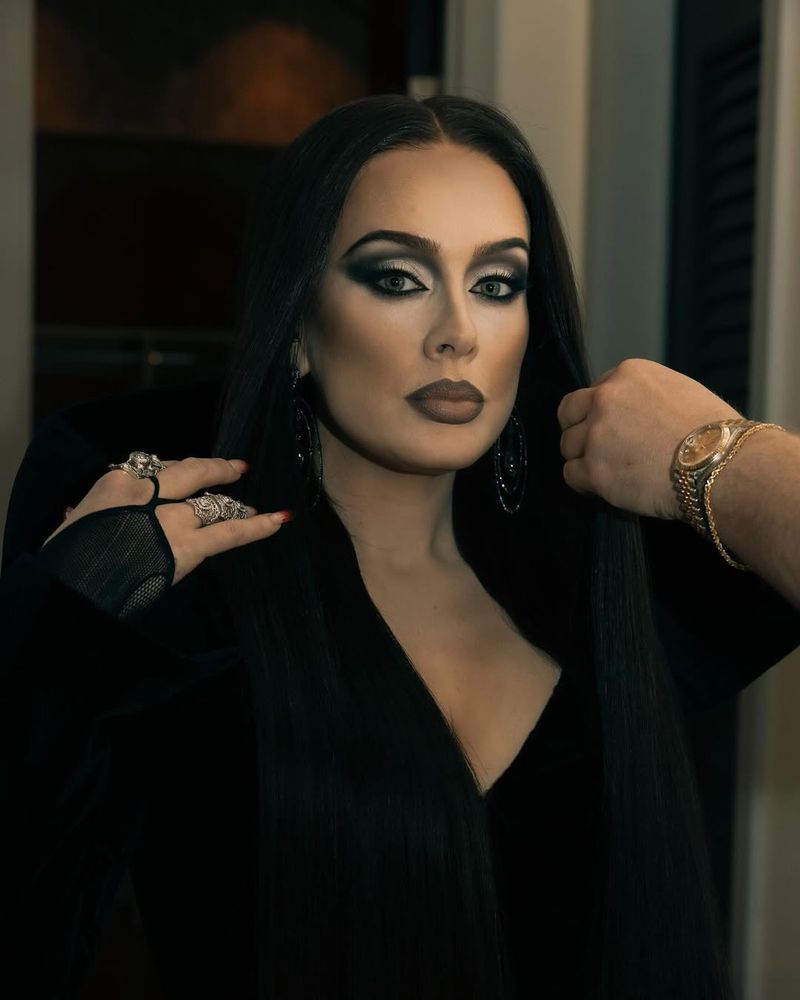 Adele as Morticia Addams