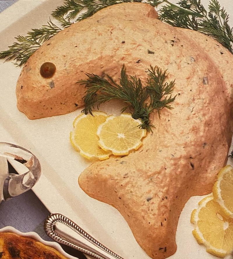 Salmon Mousse in Fish Molds