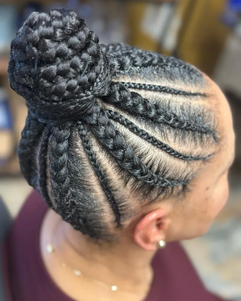 Cornrow Updo