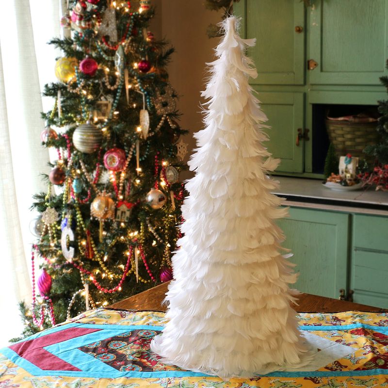 Feather Christmas trees