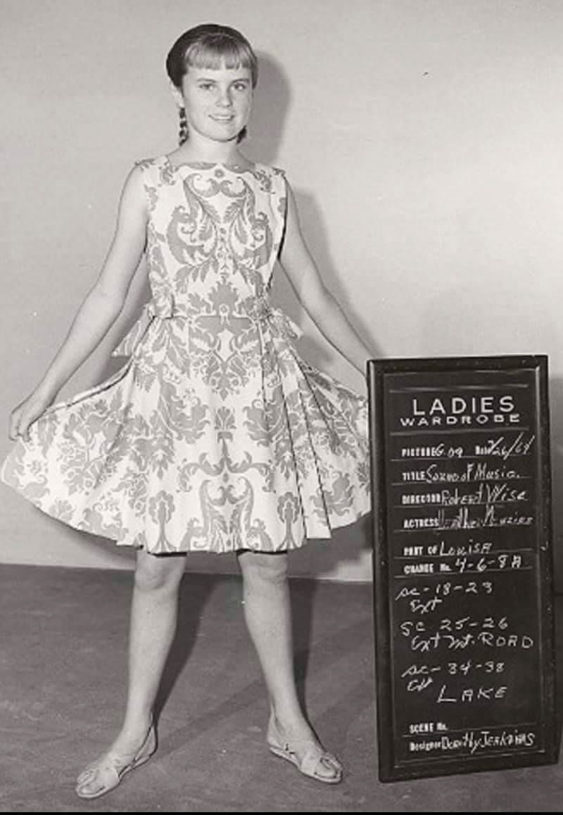 Maria’s “made-from-curtains” play clothes — The Sound of Music (1965)