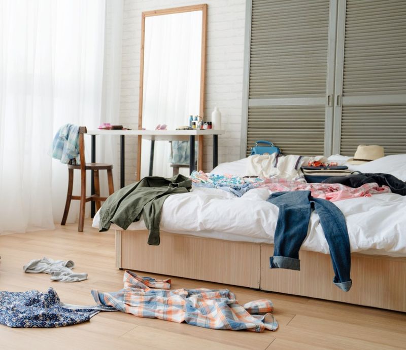 Not Folding or Hanging Clothes Immediately