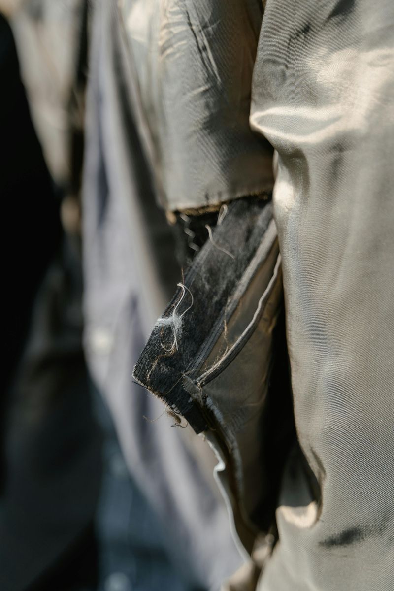 Reusing worn or broken items long past their practical life