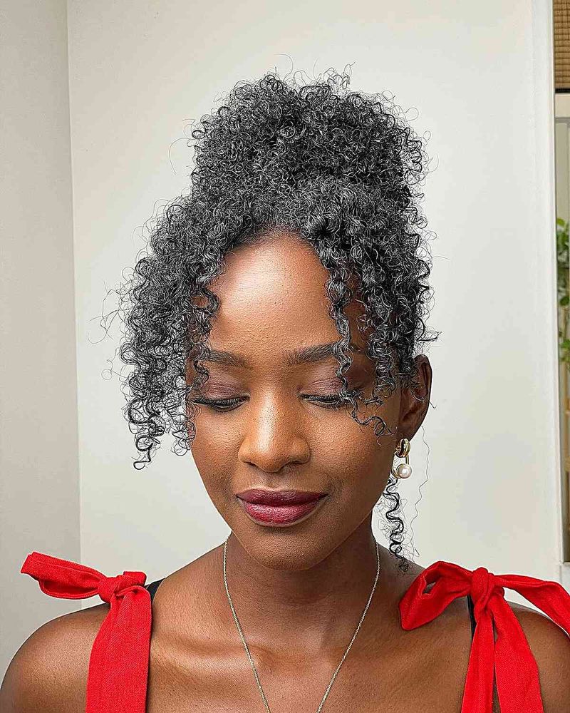 Sleek Wavy Bob Updo