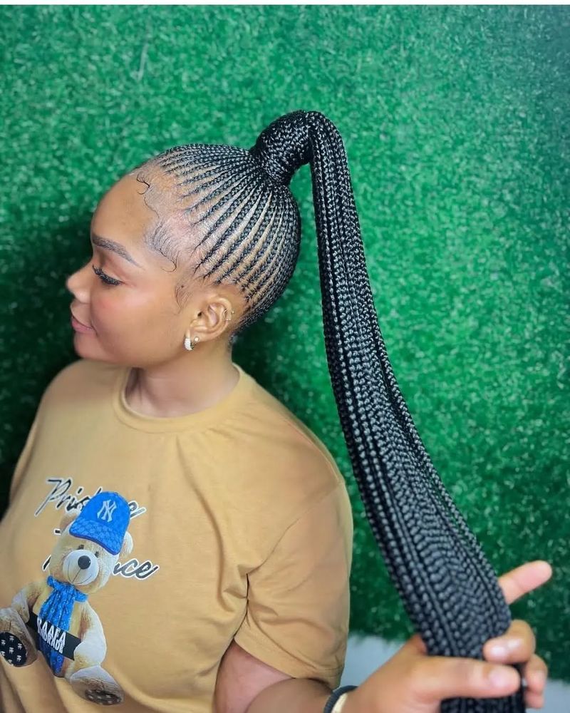 Braided Ponytails