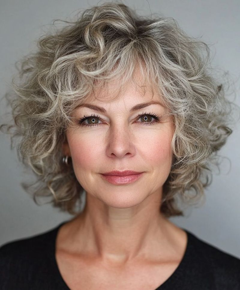 Curly Gray Crop