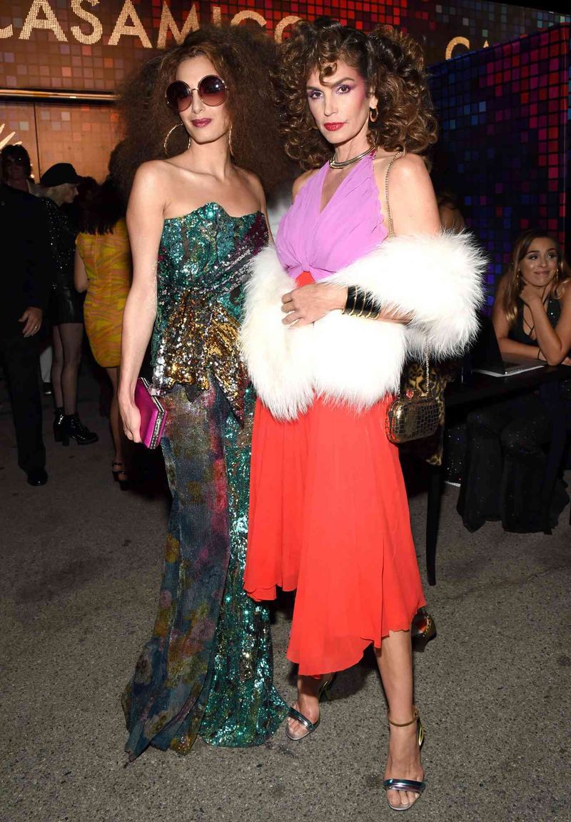 Kaia Gerber & Cindy Crawford as Studio 54 Fixtures