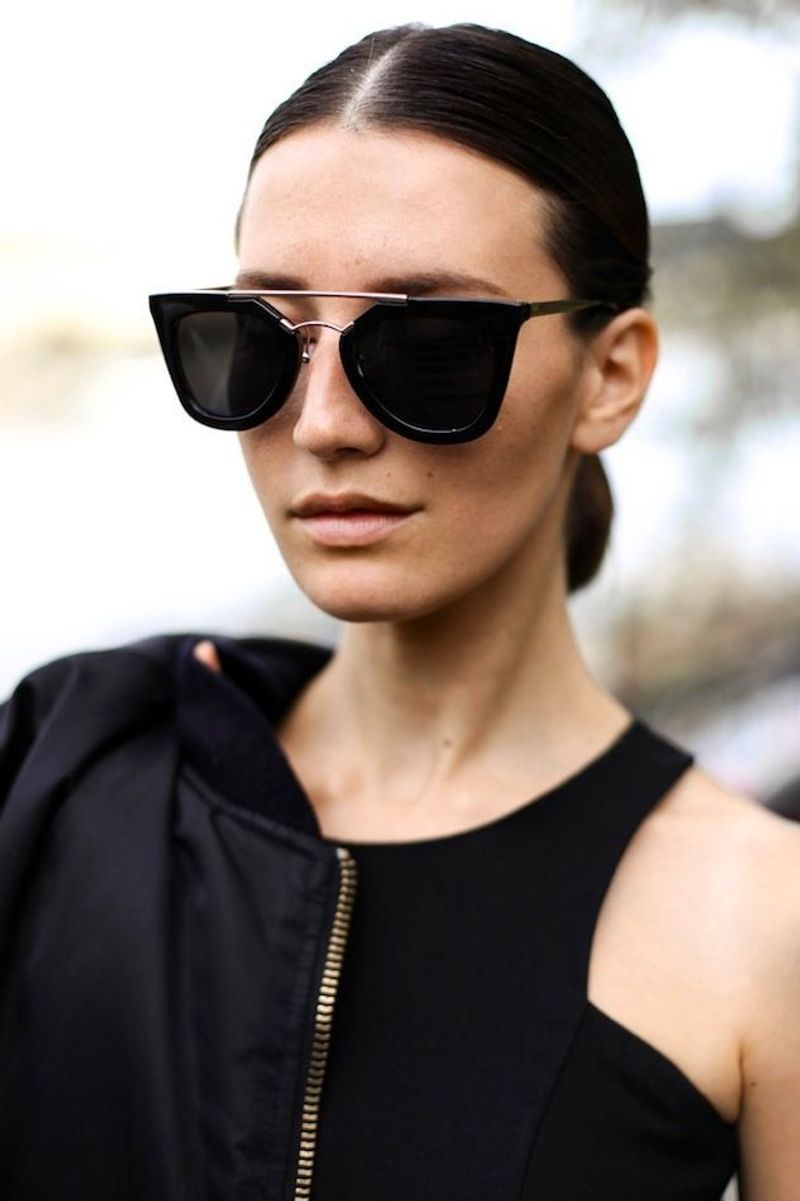 Square Cat-Eye With Double Bridge Combines Key Trends