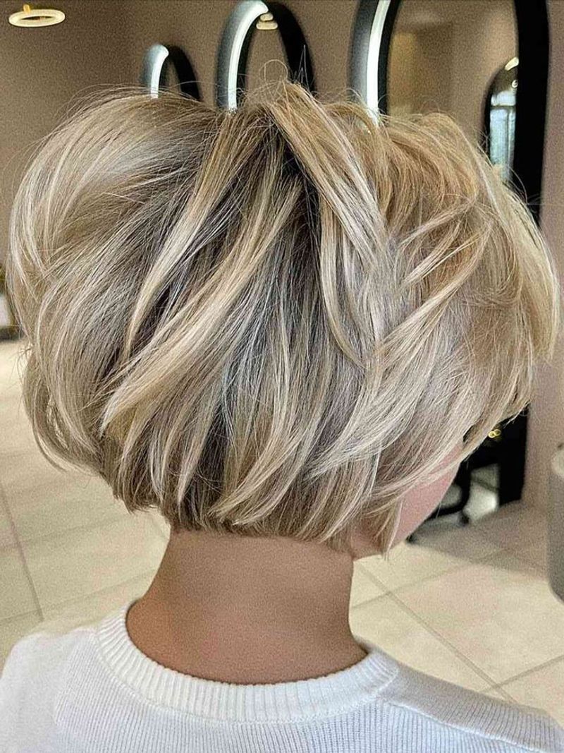 Sleek Inverted Bob with Highlights