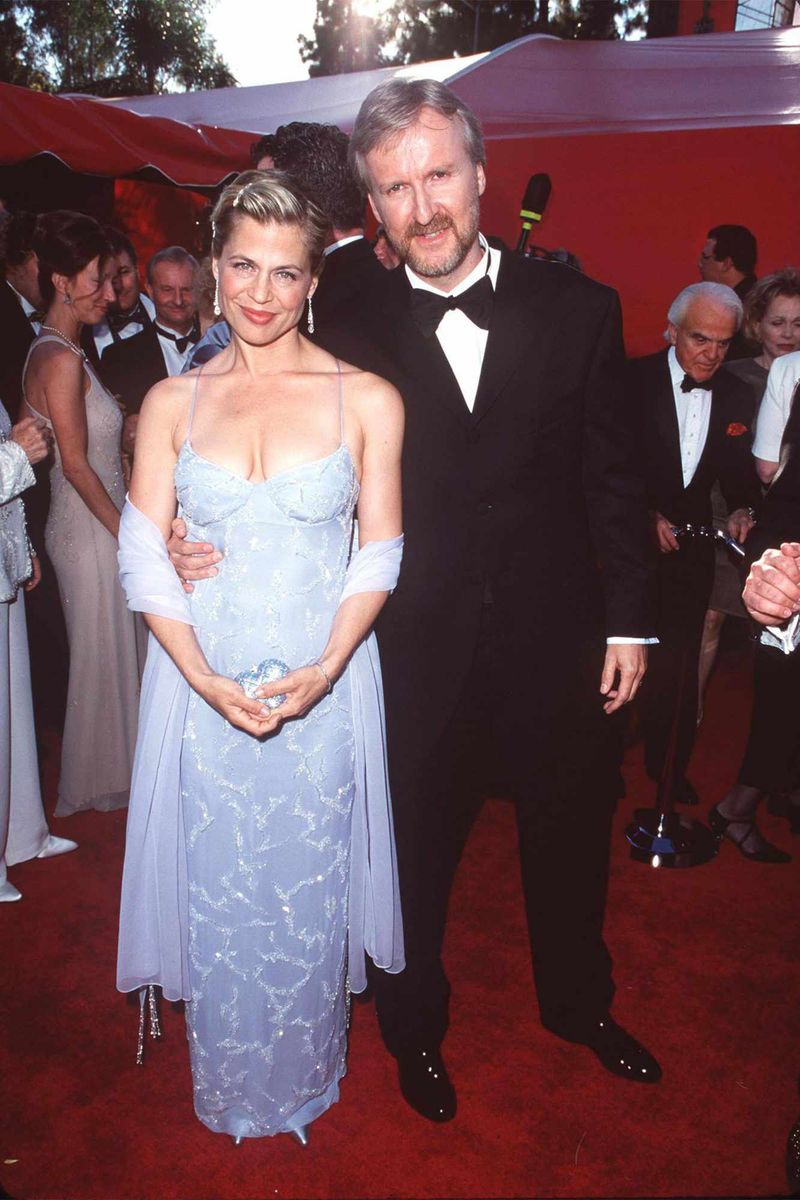 Linda Hamilton and James Cameron