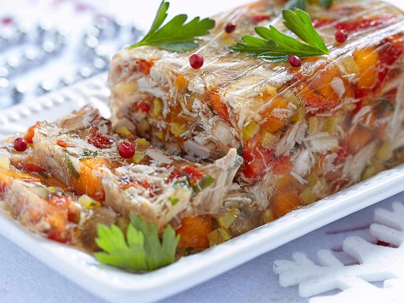 Gelatin Salads with Savory Fillings