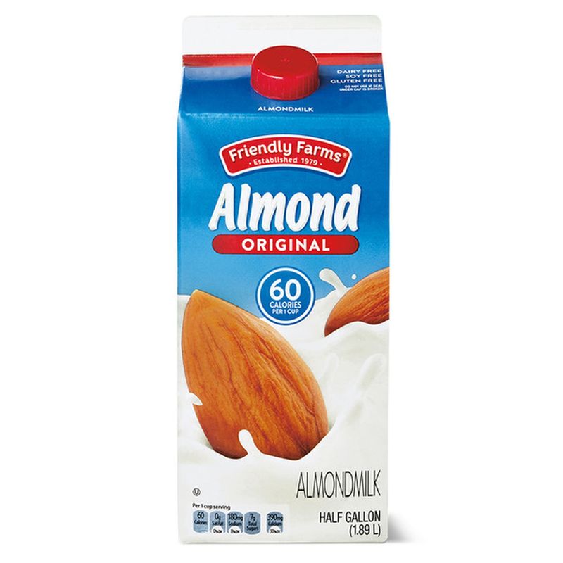 Friendly Farms Vanilla Unsweetened Almond Milk ($2.55)