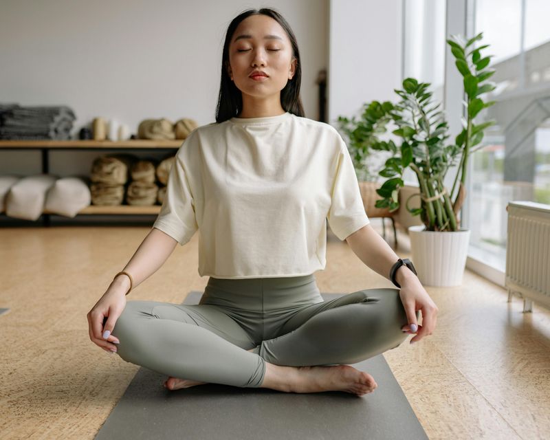 Meditate or breathe deeply