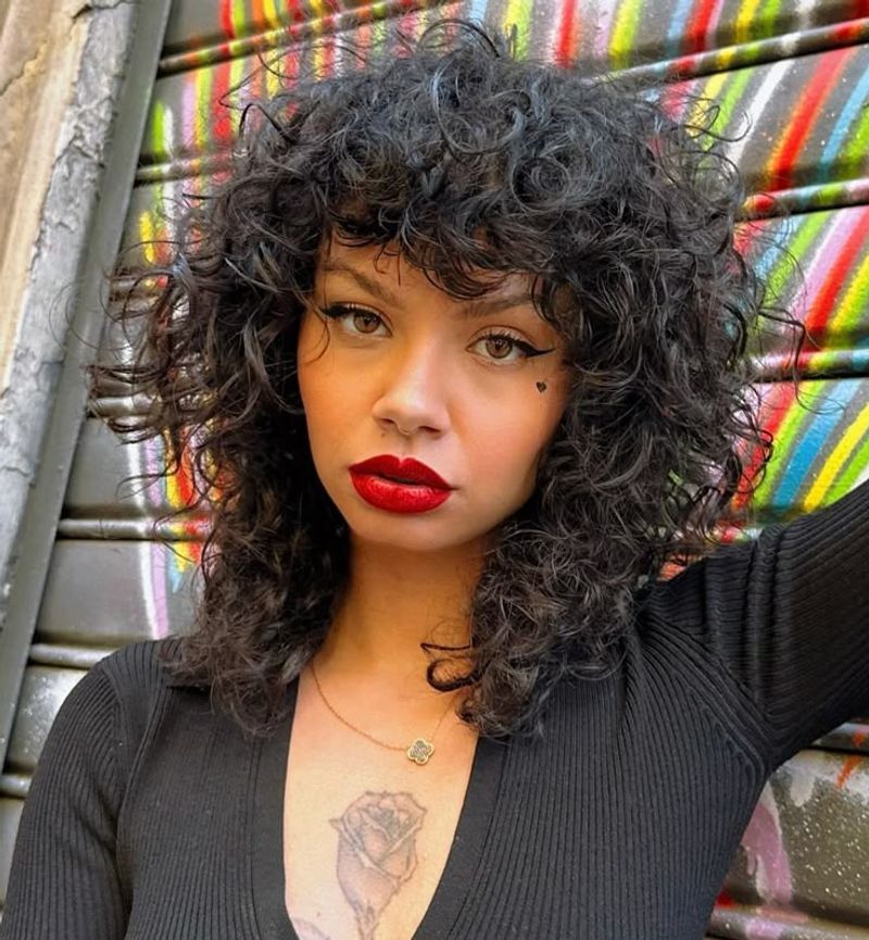 Shaggy Curly Cut