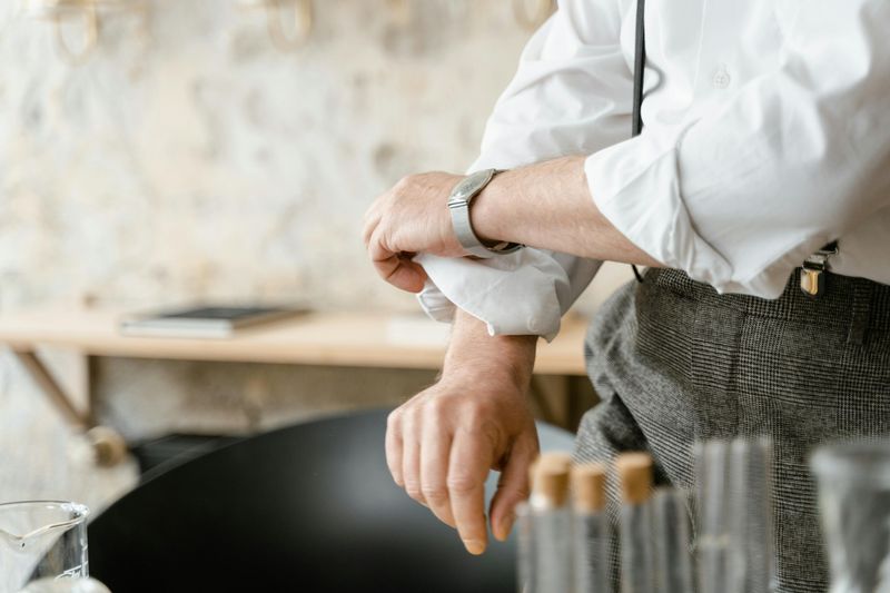 Rolling Up His Sleeves