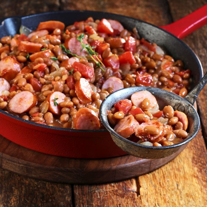 Hot Dogs and Canned Beans