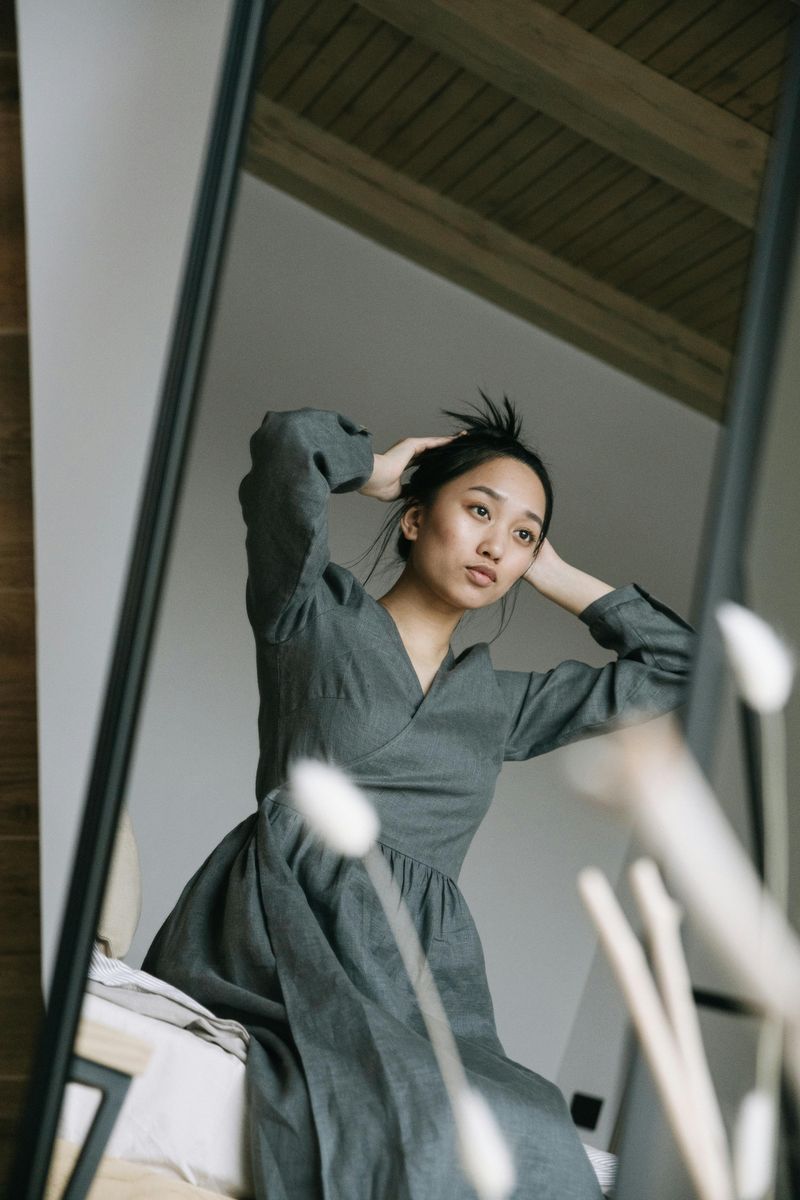 She Fixes Her Appearance Around You