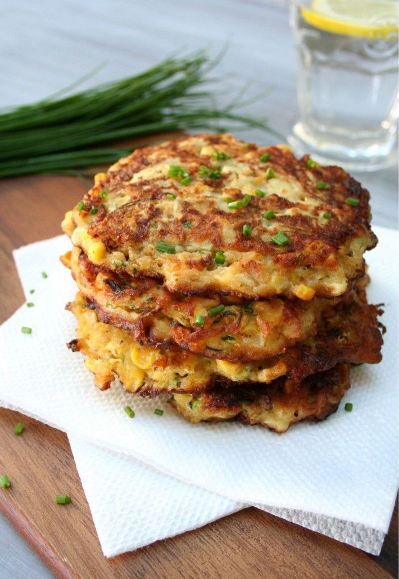 Zucchini and Corn Fritters