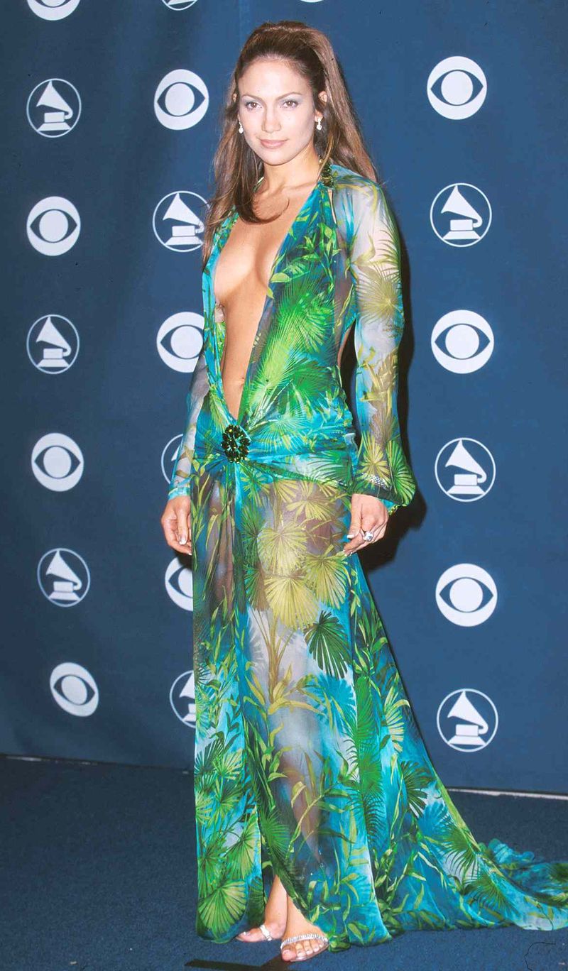 J.Lo’s Green Versace Dress Breaks the Internet Before Social Media (2000)