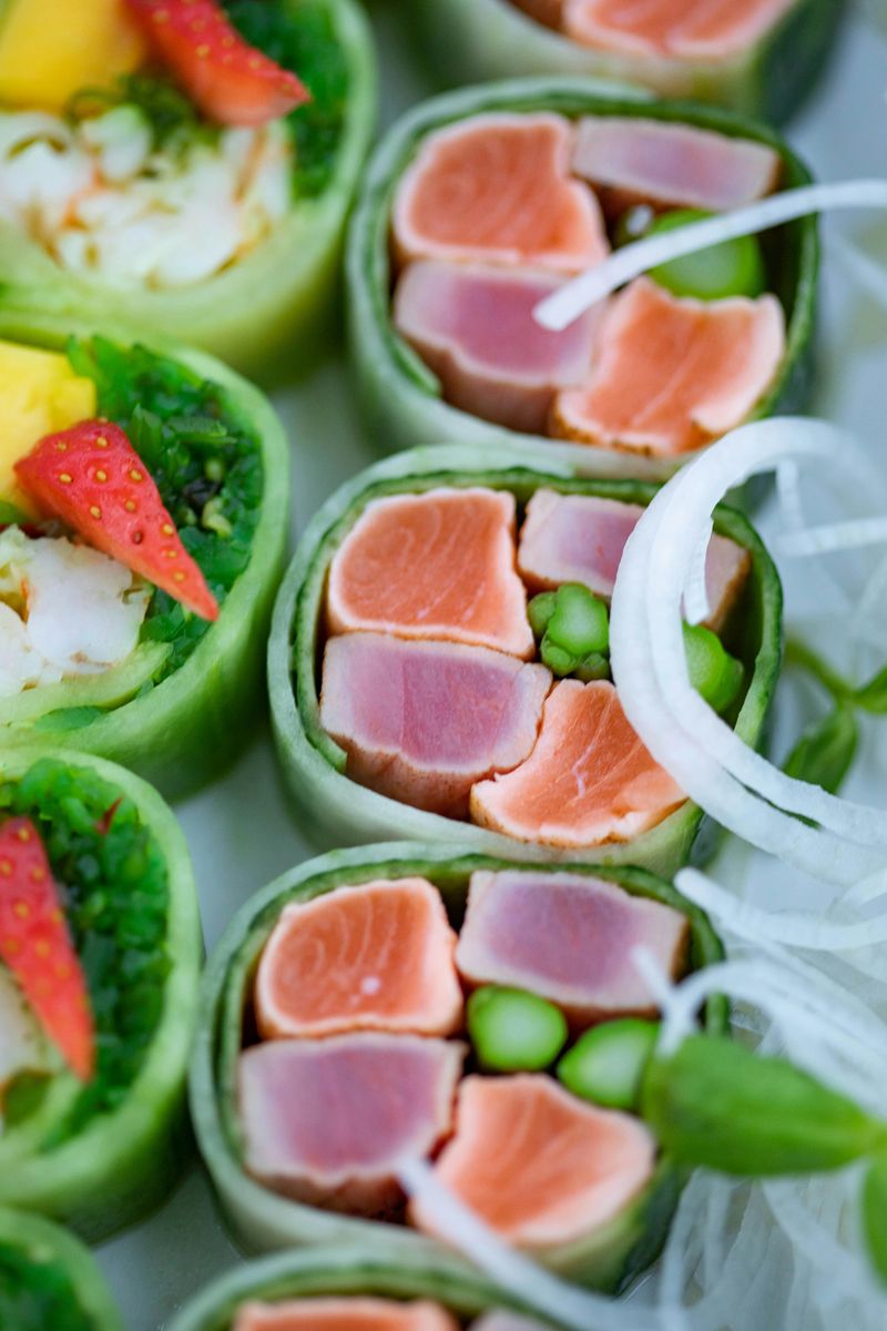 Smoked Salmon & Cucumber Roll-Ups