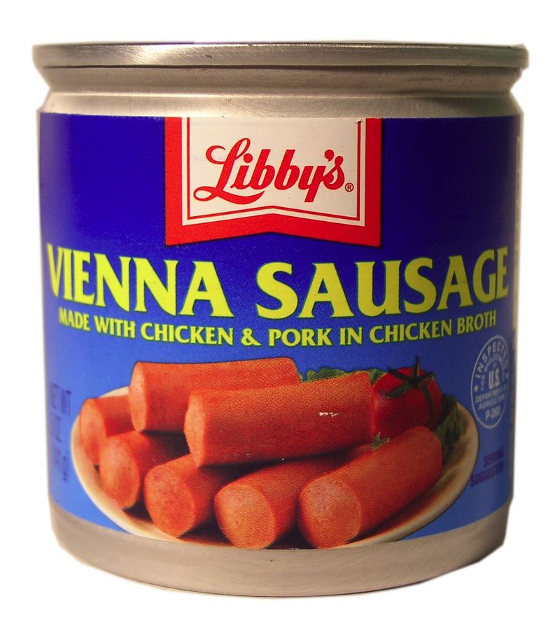 Vienna sausages (tiny canned sausages)