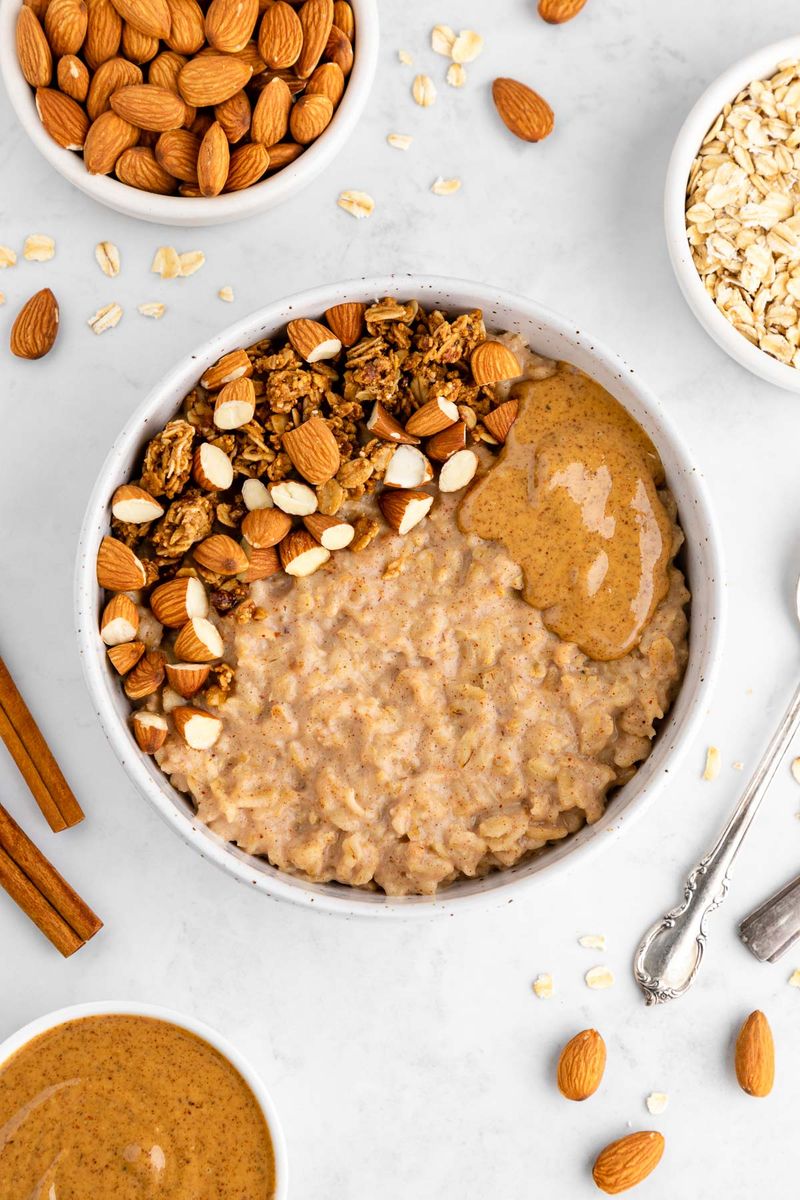 Oatmeal with Almond Butter and Banana