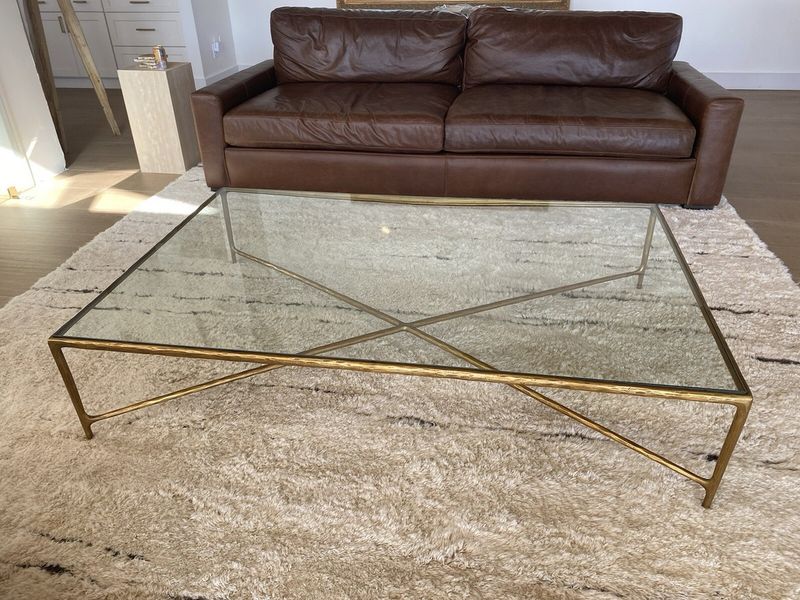 Brass and Glass Coffee Tables