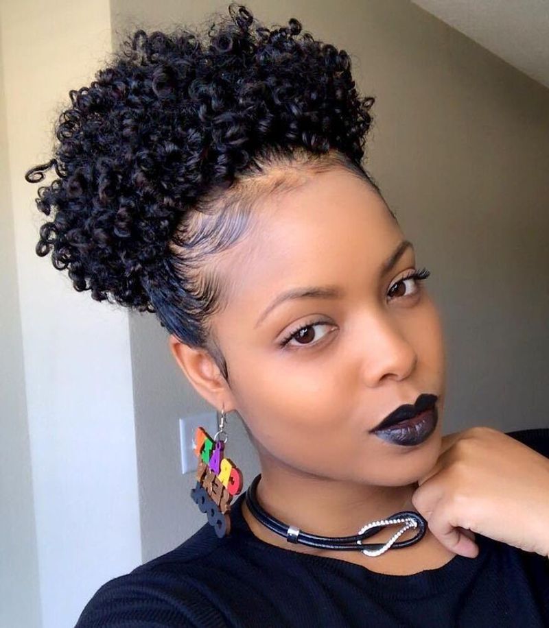 Slicked Edges with Curly Top