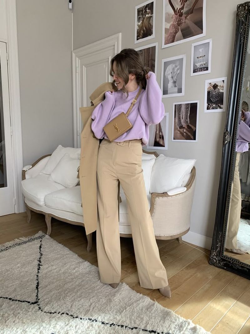 Lavender and Soft Beige