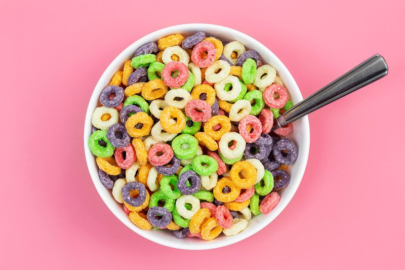 Artificially Colored Cereal (with Banned Dyes)
