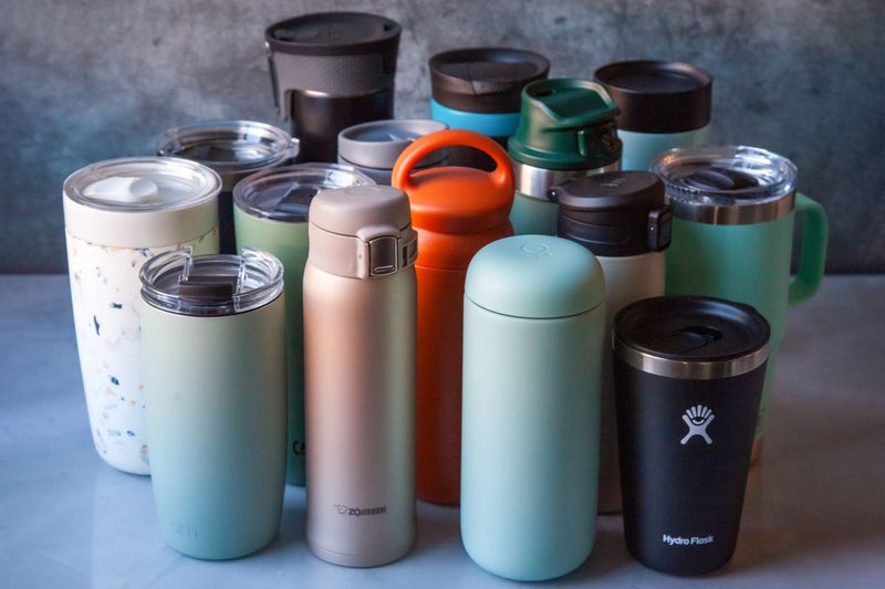 Excess Water Bottles, Coffee Mugs, or Travel Cups