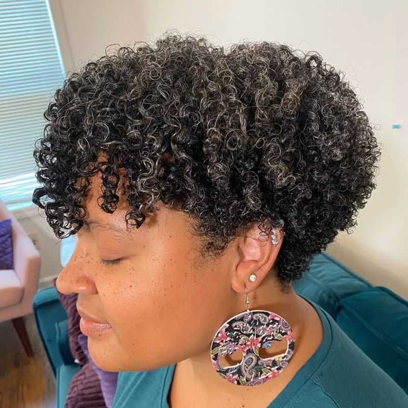 Tapered Cut with Defined Curls