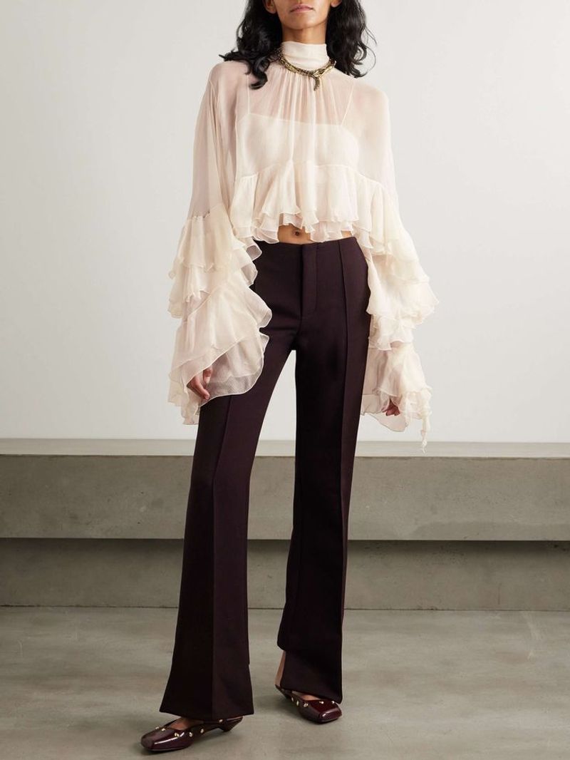 Excessively Ruffled Blouses