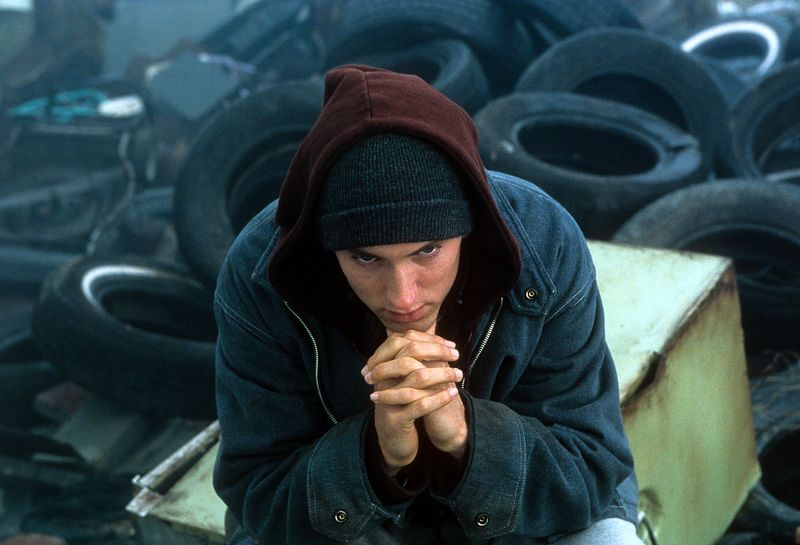 Eminem as Jimmy “B-Rabbit” Smith Jr. in 8 Mile
