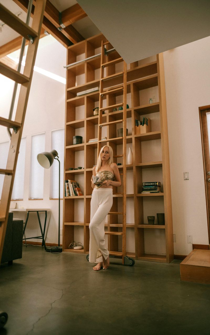 Rolling Library Ladder