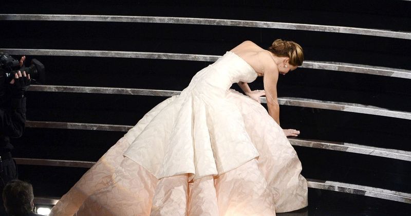 Jennifer Lawrence's Relatable Fall (2013)