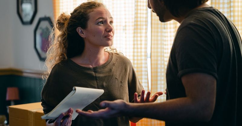 He avoids future talk—or responds with non-answers.