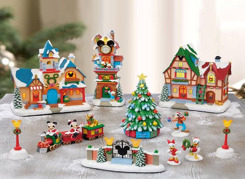 Moments in Time 12‑Piece Lighted Christmas Village Set