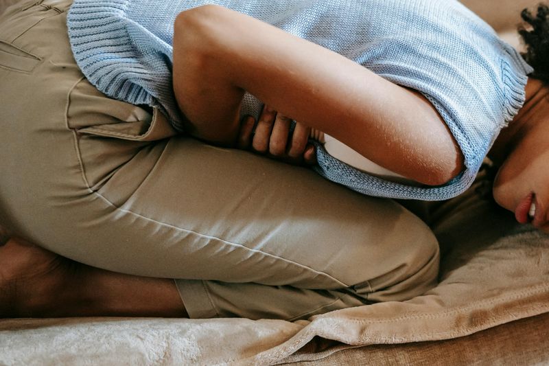 Her Body Shows Visible Stress Signals