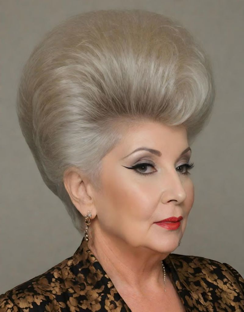 Overly Teased Bouffant