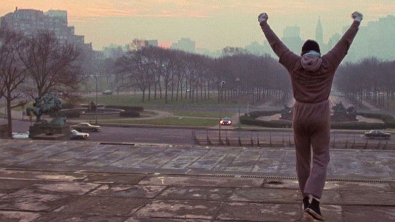Rocky Running Up the Steps – Rocky (1976)