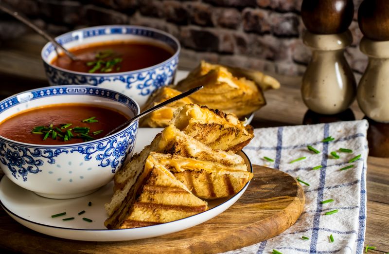 Grilled Cheese and Tomato Soup Combo