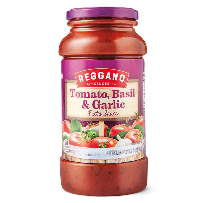 Reggano Tomato, Basil and Garlic Pasta Sauce ($1.85)