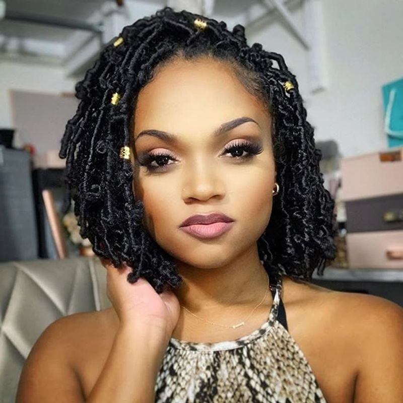 Short Faux Locs Bob