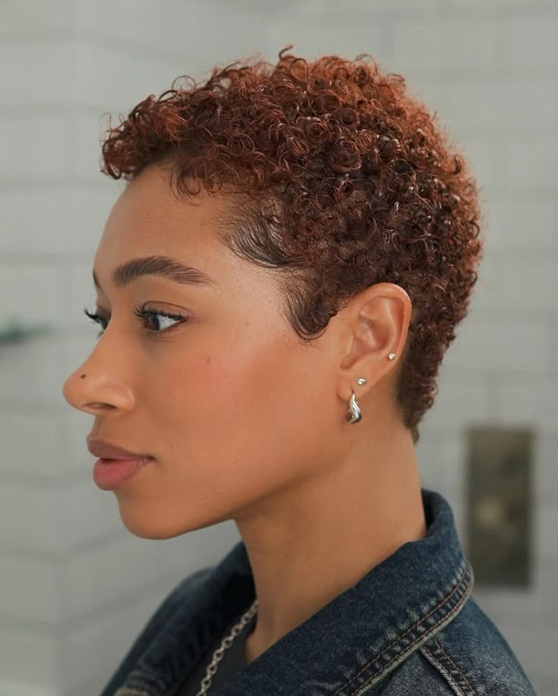 Pixie with TWA Curls