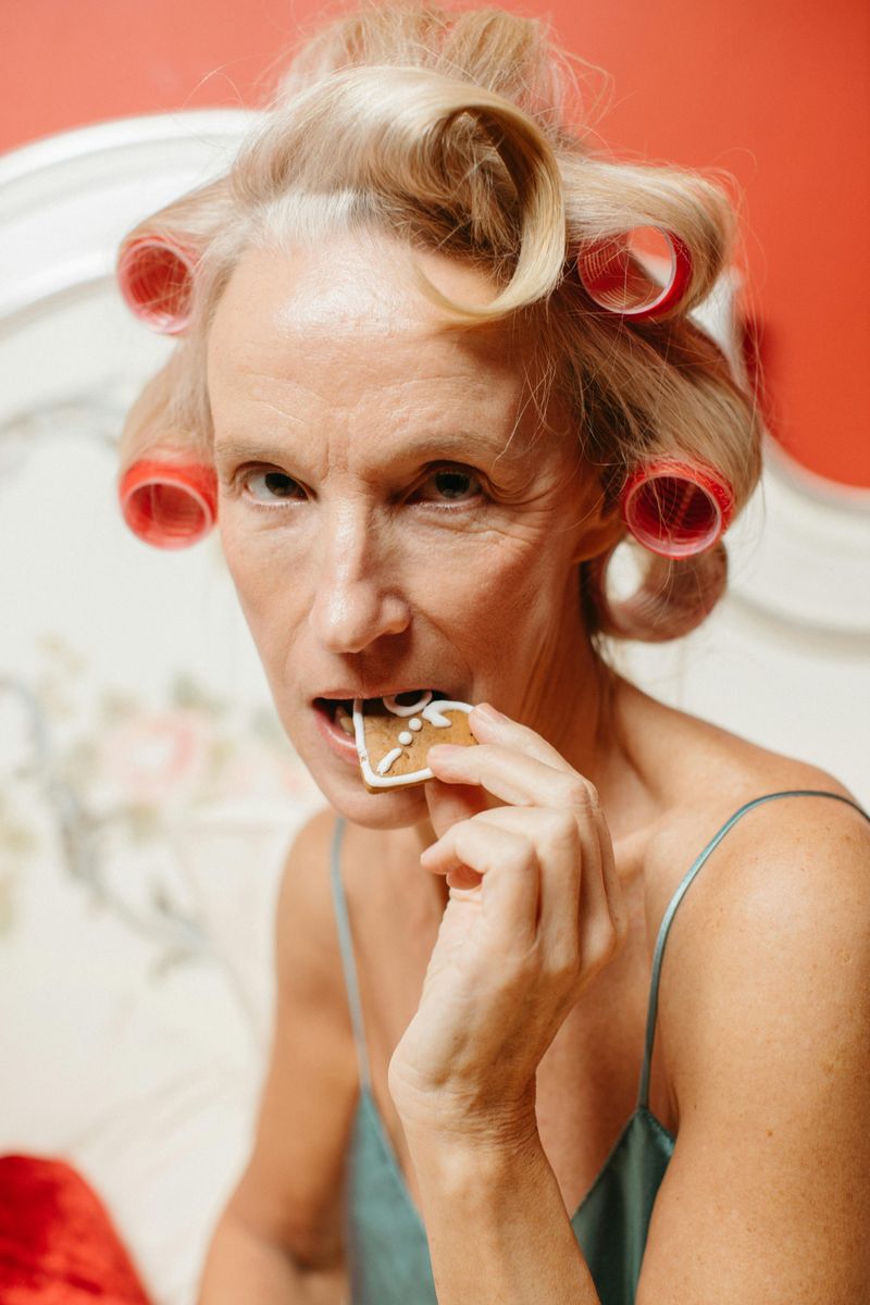 Hair Rollers In Public 