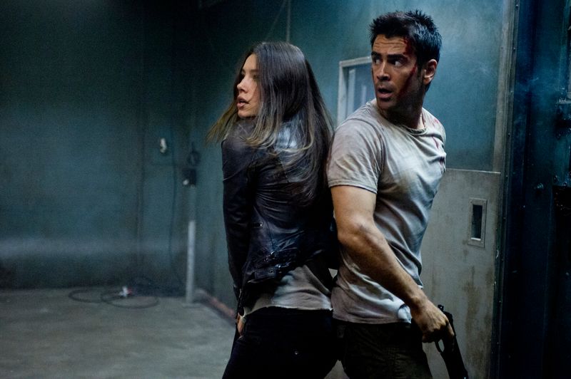 Colin Farrell & Jessica Biel — Total Recall (2012)