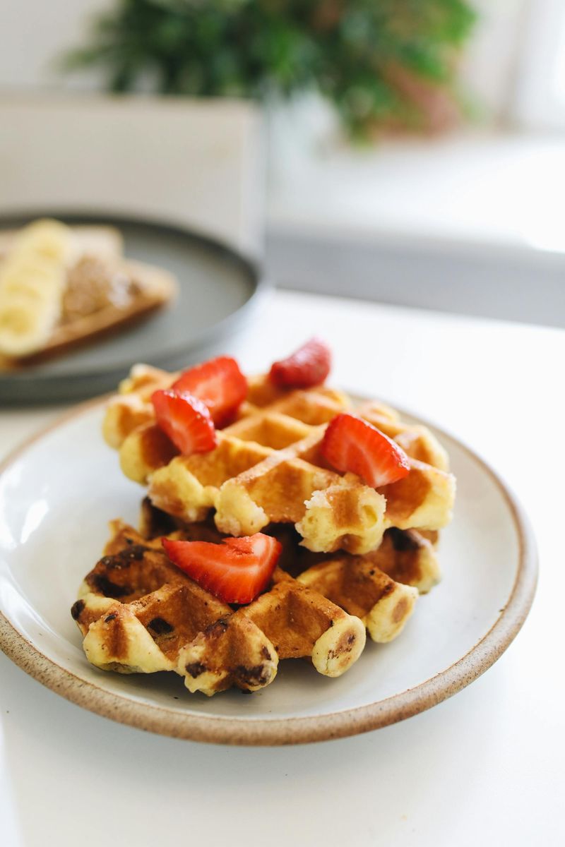 Nut Butter on Flaxseed Waffles