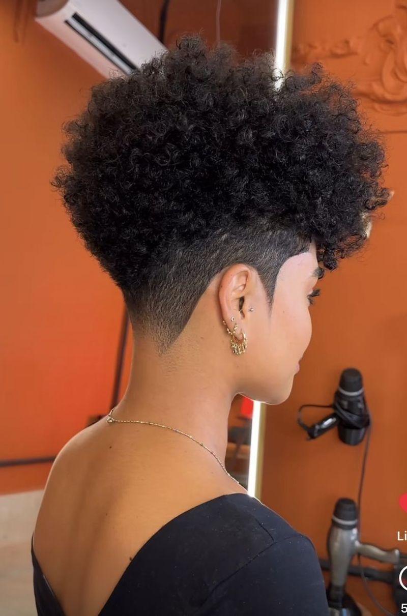 Curly High Top Fade